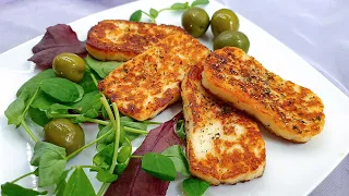 Вкуснейший Сыр для Жарки и Пикника | Рецепт Обжаренного Халуми на Сковороде
