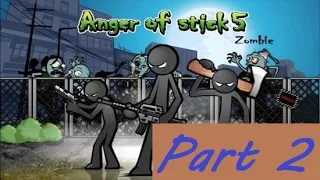 Anger of stick 5 : zombie Gameplay Part 2