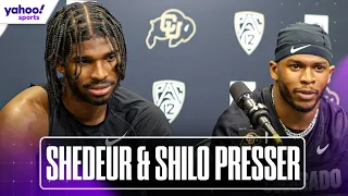 Colorado's SHEDEUR & SHILO SANDERS on recruiting TRANSFERS and more | FULL PRESSER | Yahoo Sports