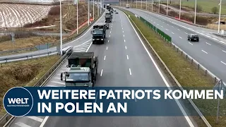 VERTEIDIGUNG DES NATO-LUFTRAUMS: Konvoi von deutschen Patriot-Systemen kommt in Polen an
