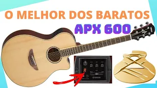 VIOLÃO YAMAHA APX600 PLUGA NA MESA DE SOM