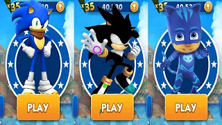 Subway Surfers Sonic Boom vs Sonic Dash vs Tag with Ryan Pj Masks Catboy - All Characters Unlocked