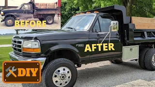 BEFORE & AFTER: 1995 Ford F350 4X4 Dump Truck Restoration