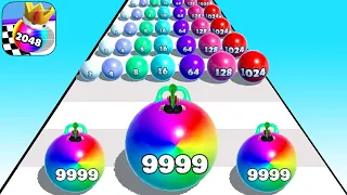 Top Video Tiktok Gameplay Ball Merge Run 2048, Yoga Balls Run... Satisfying Mobile Games Walkthrough