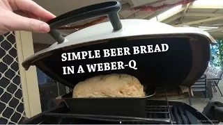 Beer bread in a Weber Baby-Q