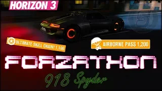 Forzathon Supercar Superstar - Porsche 918 Spyder, Airborne Pass Skill Forza Horizon 3 Forzathon 918