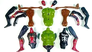 Assembling Marvel's Hulk Smash vs Spider-Man vs Miles Morales Avengers Toys