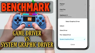 Game Driver Preferences VS System Graphic Driver MIUI 12 Benchmark