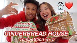 GINGERBREAD HOUSE COMPETITION W/ CHRISTIAN | Vlogmas Day 4!