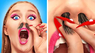 Extraños problemas de belleza – TRUCOS para lidiar con el PELO y UÑAS LARGAS por La La Vida Emojis