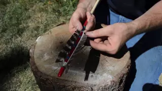 How to make a Native American Comanche arrow.