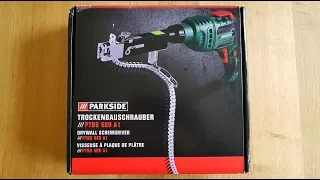 Parkside PTBS 520 A1 Trockenbauschrauber Magazin Bohrmaschine, Drywall Screwdriver