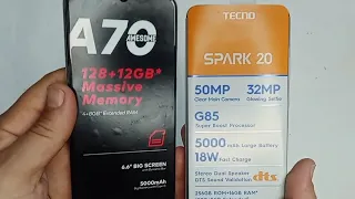 iTEL A70 vs Tecno spark 20: speed test