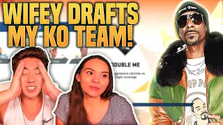 THE WIFEY DRAFTS MY SUPERSTAR KO TEAM! Madden 20