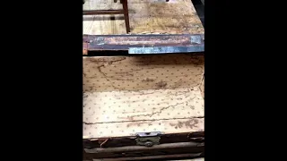 Antique trunk restoration