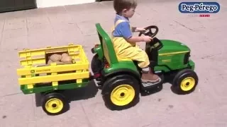 Детский трактор c прицепом Peg-Perego John Deere Power Pull в интернет магазине Bebe-market.com.ua
