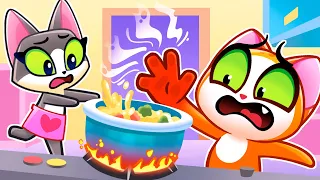 🔥Don't Play In The Kitchen🎵 Purrfect Kids Songs & Nursery Rhymes 🎶