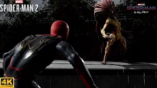 Peter Fights Scream with Intergrated Suit -Marvel Spider-Man 2 4K 60FPS