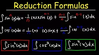 Reduction Formulas For Integration