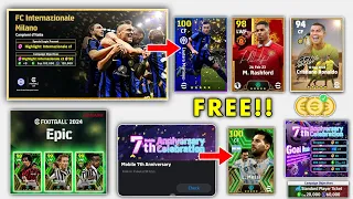 eFootball 2024 Victory Campaign, 7th Anniversary Campaign Free Rewards, Free Coins All Updates