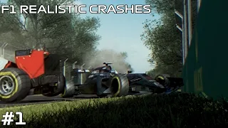 F1 REALISTIC CRASHES AND MISTAKES #1 | ASSETTO CORSA
