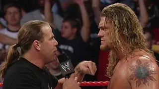 Shawn Michaels and Edge brawl throughout the arena: Raw,