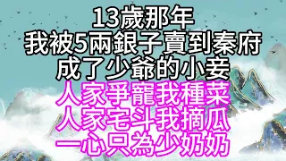 13歲那年，我被5兩銀子賣到秦府，成了少爺的小妾，人家爭寵，我種菜，人家宅斗，我摘瓜，一心只為少奶奶【幸福人生】