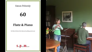 "60" A happy little piece for Flute & Piano by Simon Peberdy