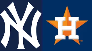 Houston Astros New York Yankees Three Game Set