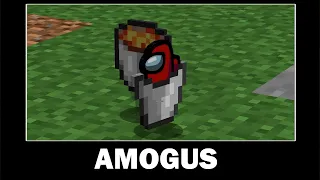 AMOGUS MEME | AMONG US MINECRAFT COMPILATION MEME |