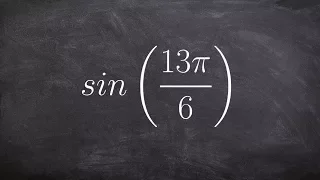 How to evaluate for sine using coterminal angles and right triangles