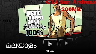 GTA San Andreas (200MB) download mobile Malayalam