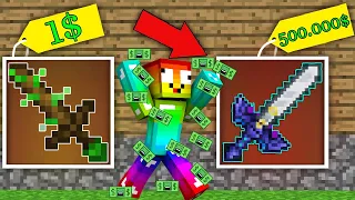 MINI GAME : CUỘC THI SỞ HỮU THANH KIẾM VIP ** NOOB CÓ THANH KIẾM HACK TIỀN VIP NHẤT MINECRAFT ??