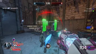 Quake Champions testing new video 1080 Ti @ Blood Run @ Ultra