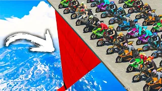 GTA V Online: MOTO acima do LIMITE DO MAPA!!! (MEGA RAMPA)