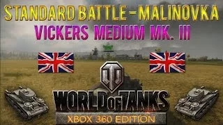 WoT: Xbox 360 Edition - Standard Battle - Malinovka - Vickers Medium Mk. III (687 XP)