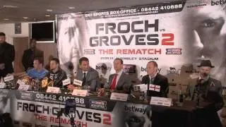 CARL FROCH v GEORGE GROVES 2 - FULL FINAL PRESS CONFERENCE @ WEMBLEY - THE REMATCH