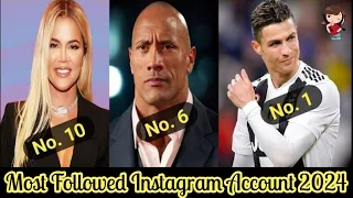 Most Followed Instagram Account 2024 | Cristiano Ronaldo, Leo Messi | Enjoy with Showbiz