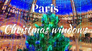 Новогодние витрины знаменитых магазинов I  Рождество в Париже I Влог Париж 2022