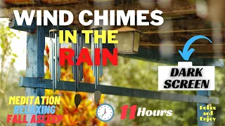 🌧️ Chimes with Rain | Thunder & Wind Ambiance | Meditation | Relaxing| Sleep | Nature Sounds 🌧️