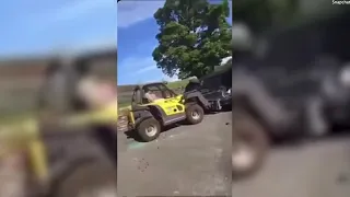 Barnard Castle farmer angrily flips car in shocking footage