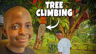 VILLAGE TREE CLIMBING😂 - The Obinnaz Family