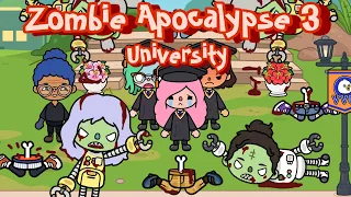 Zombie Apocalypse 3 University 🧟‍♀️🏫😱Sad Story | Toca Life Story | Toca Boca