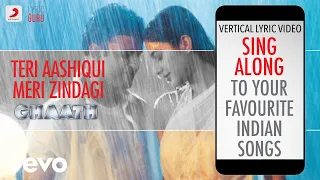 Teri Aashiqui Meri Zindagi - Ghaath|Official Bollywood Lyrics|Alka|Pankaj Udhas