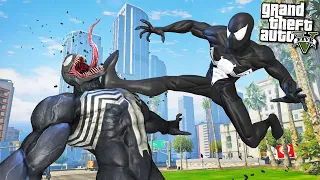 ЧЁРНЫЙ ЧЕЛОВЕК ПАУК ПРОТИ ВЕНОМА ГТА 5 МОДЫ! SPIDER MAN VS VENOM ОБЗОР МОДА В GTA 5! ГТА ВИДЕО MODS