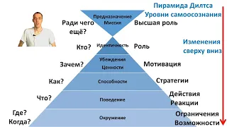 Как понять себя? Пирамида Дилтса, детская позиция, умение принимать решения