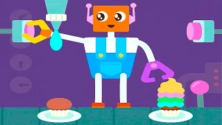 САГО МИНИ Весёлый Робот - Мультики для самых маленьких детей  #SagoMini Robot Party