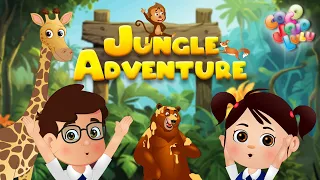 Jungle Adventure with Wild Animals-ENGLISH | #nursery #rhymes #animals #ENGLISHkidsrhymes  #cartoon