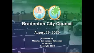 Bradenton City Council Meeting August 26, 2020