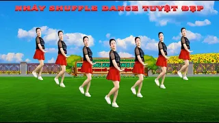 NHẢY 40 BƯỚC SHUFFLE DANCE SIÊU ĐẸP TRÊN NỀN NHẠC NGA- HOA CỦA TÔI